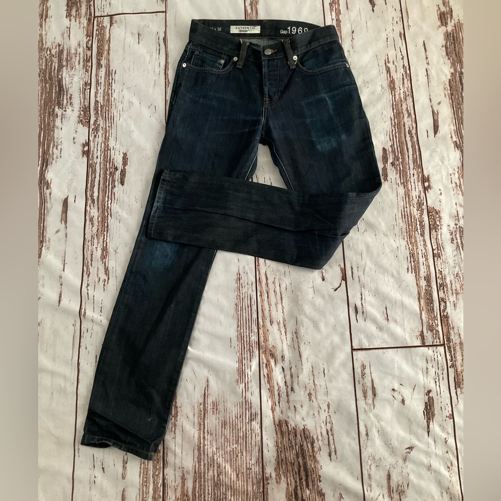 MENS GAP 1969 SKINNY BUTTON UP FLY JEANS‎